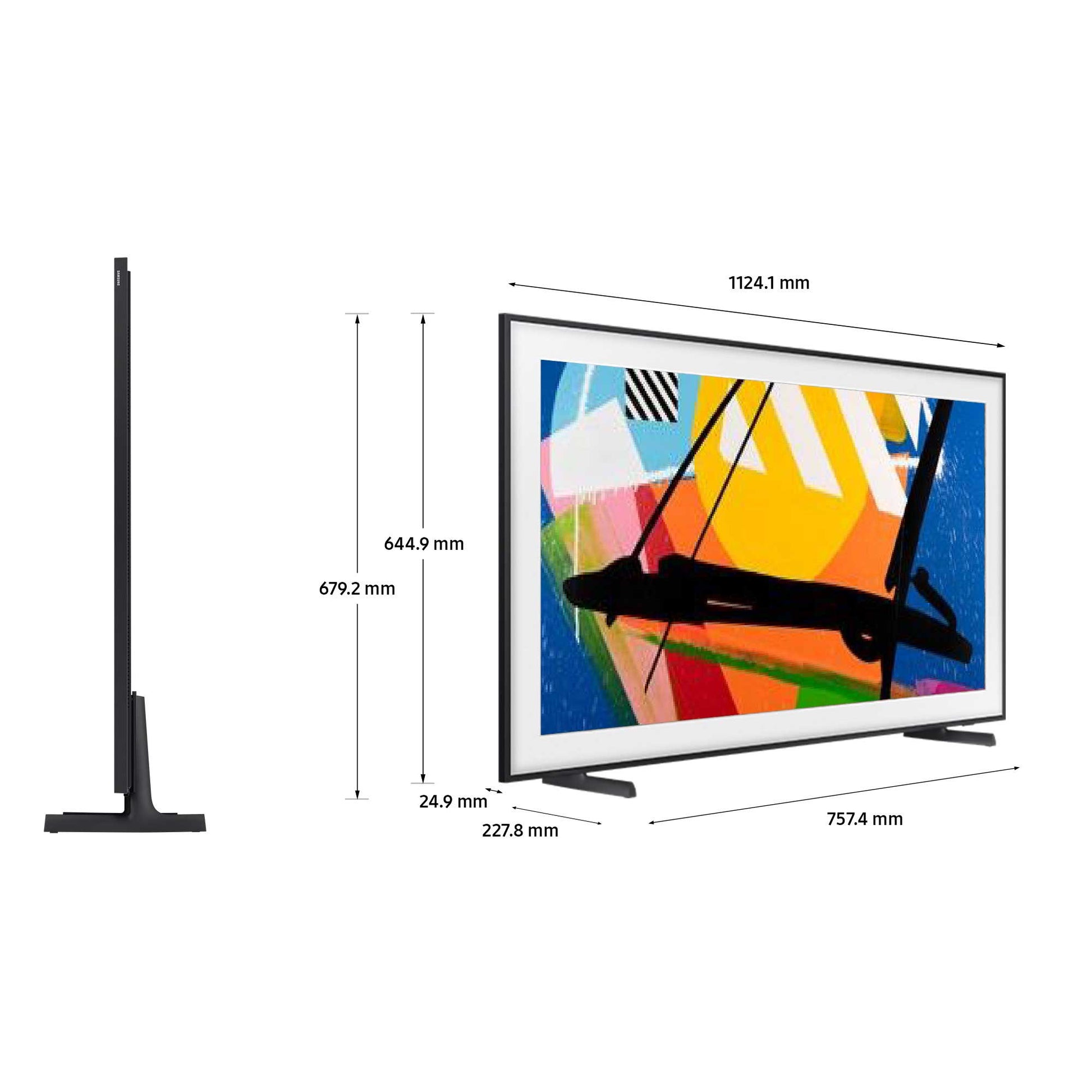 Samsung The Frame TV 50" Dimensions