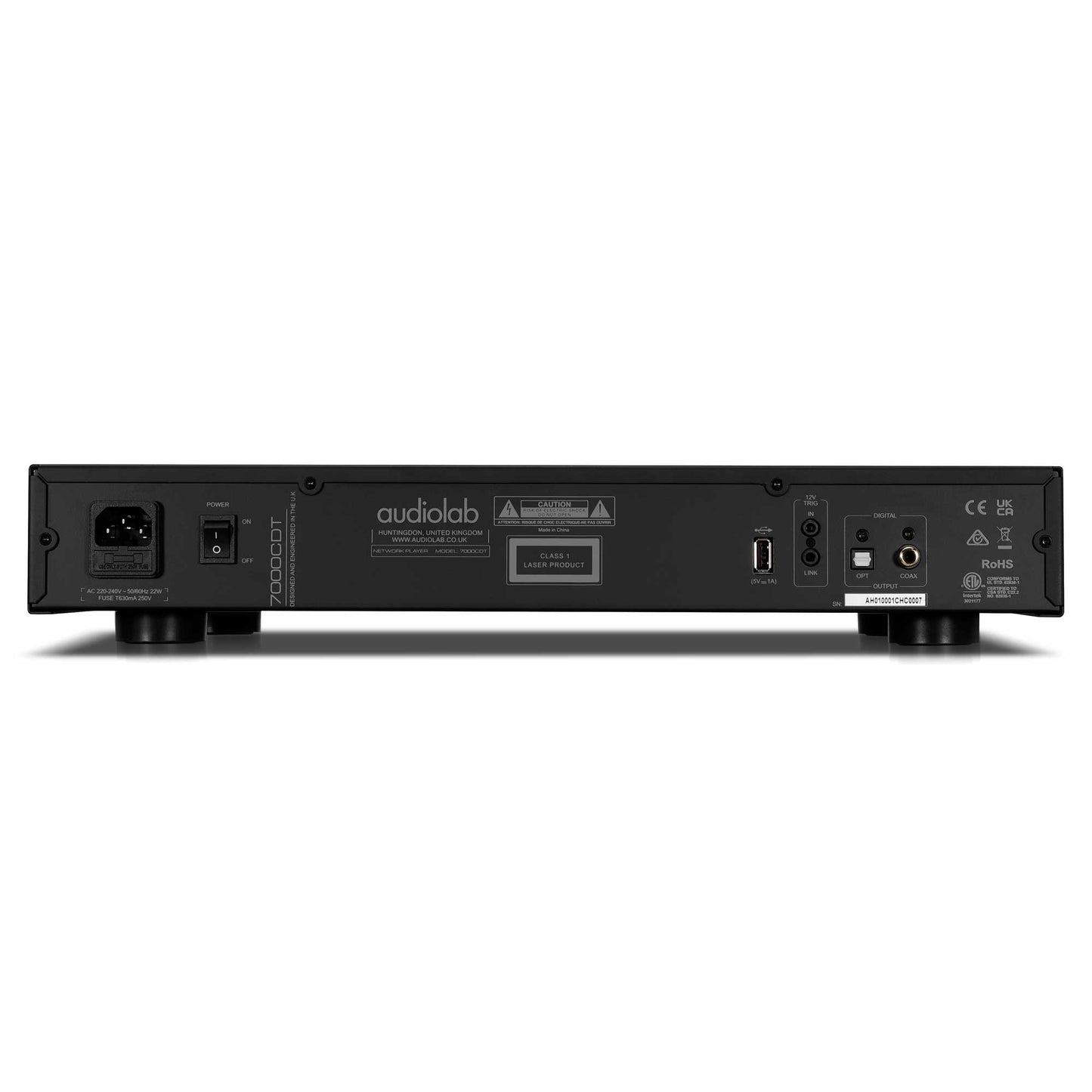 Audiolab 7000CDT Rear