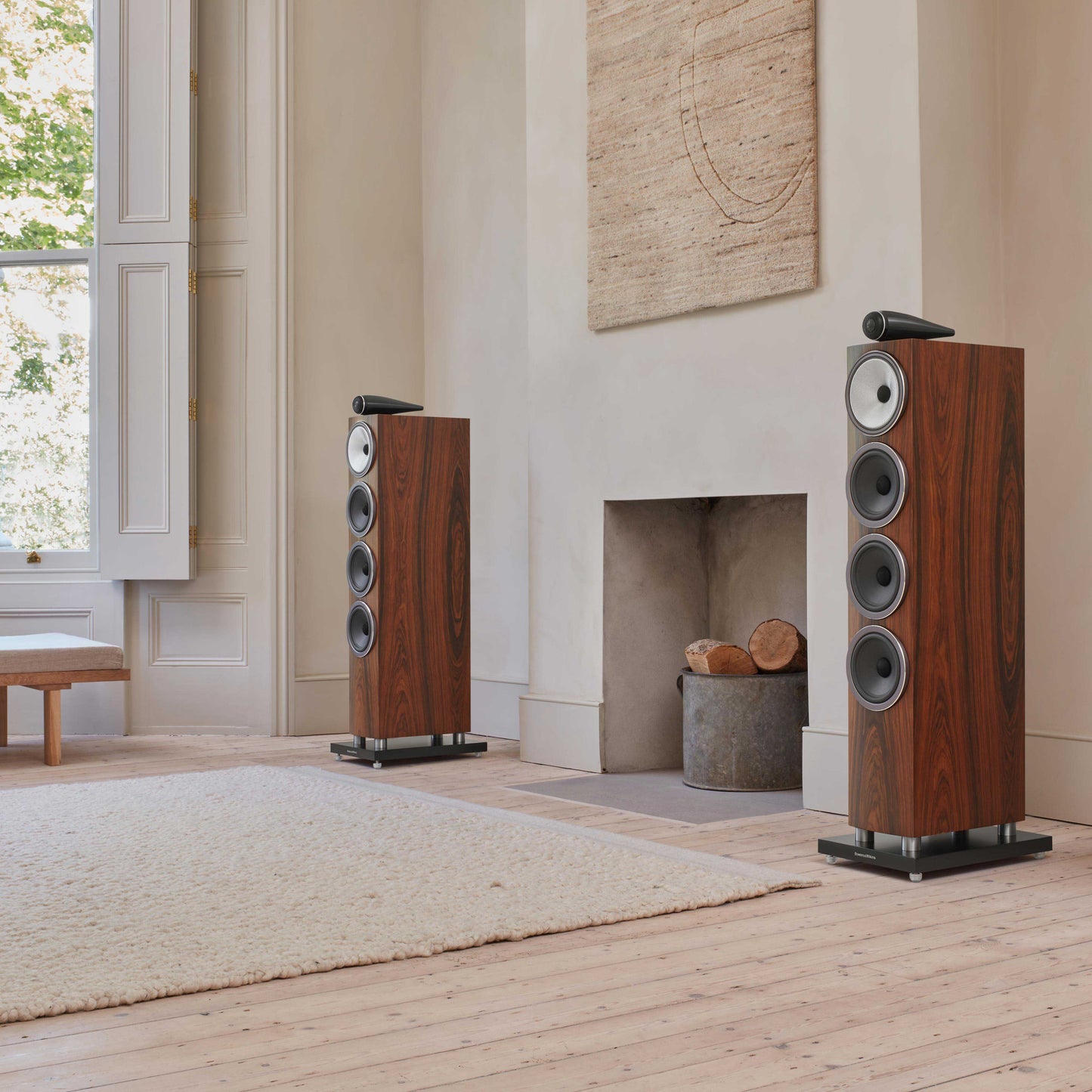 Bowers & Wilkins 702 S3 Mocha Room Setting