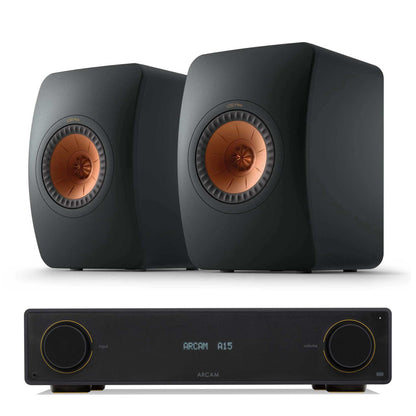 Arcam A15 with KEF LS50 Meta Carbon Black