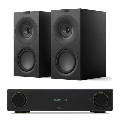 Arcam A15 with KEF Q Concerto Satin Black