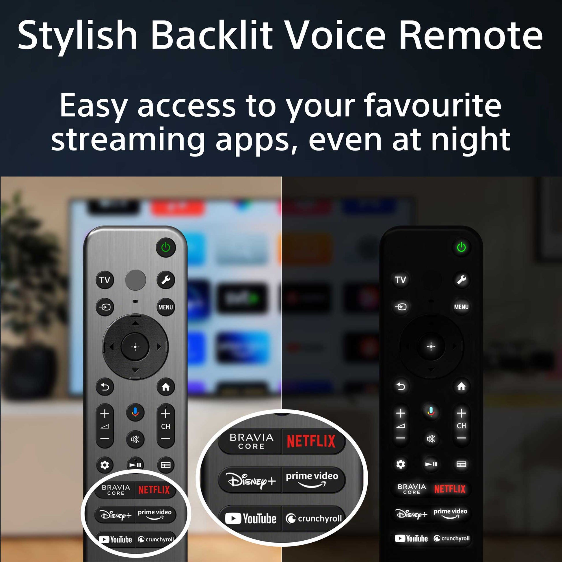 Sony BRAVIA A95L Backlit Remote