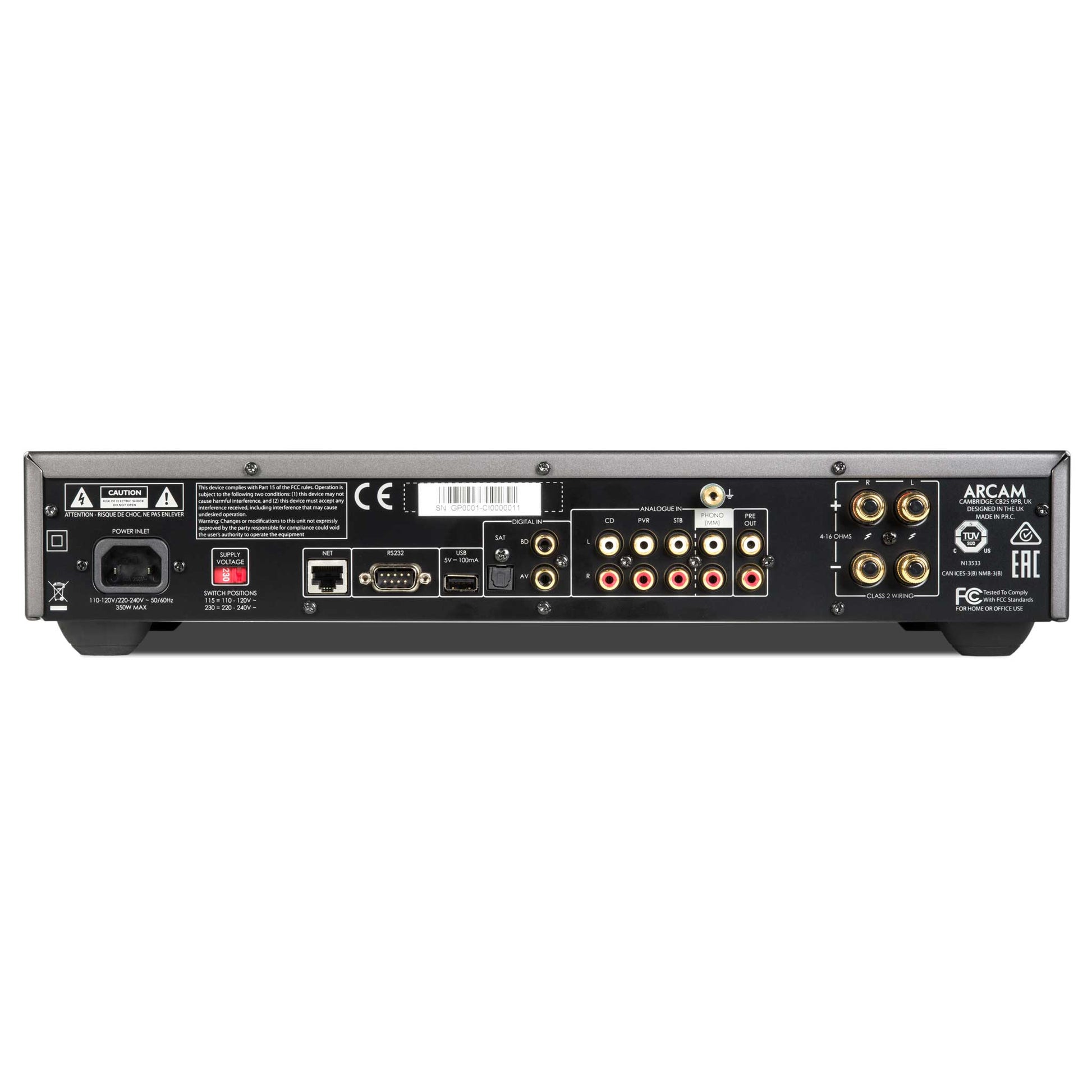 Arcam SA10 Rear View