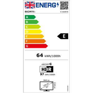 Sony BRAVIA 7 55" Energy Label