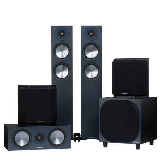 Monitor Audio Bronze 200 AV 5.1 Speaker Package Black