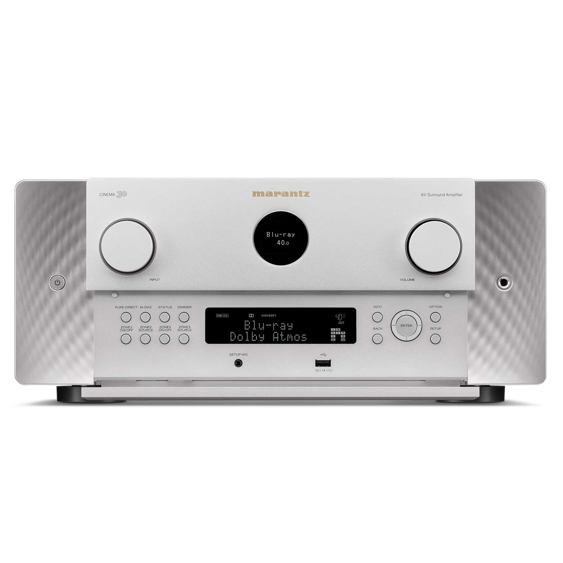 Marantz CINEMA 30 Silver Front Flap Open