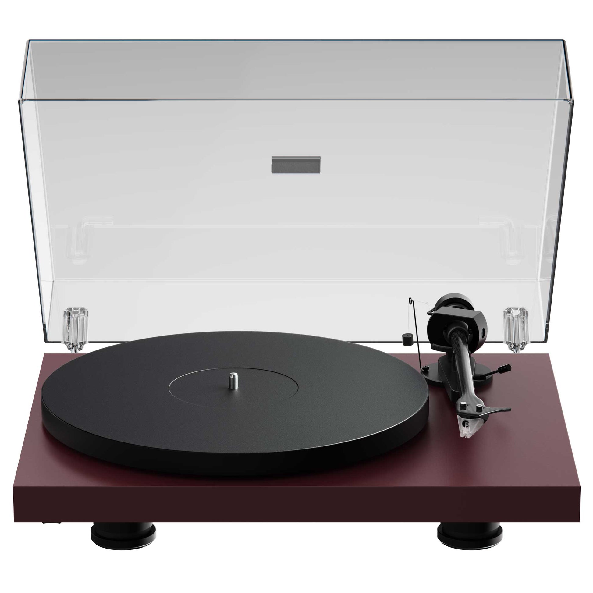 Pro-Ject Debut Evo 2 Satin Wine Red Lid On