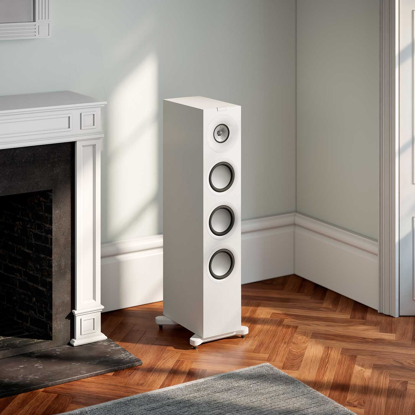 KEF Q11 Meta Satin White Room Setting