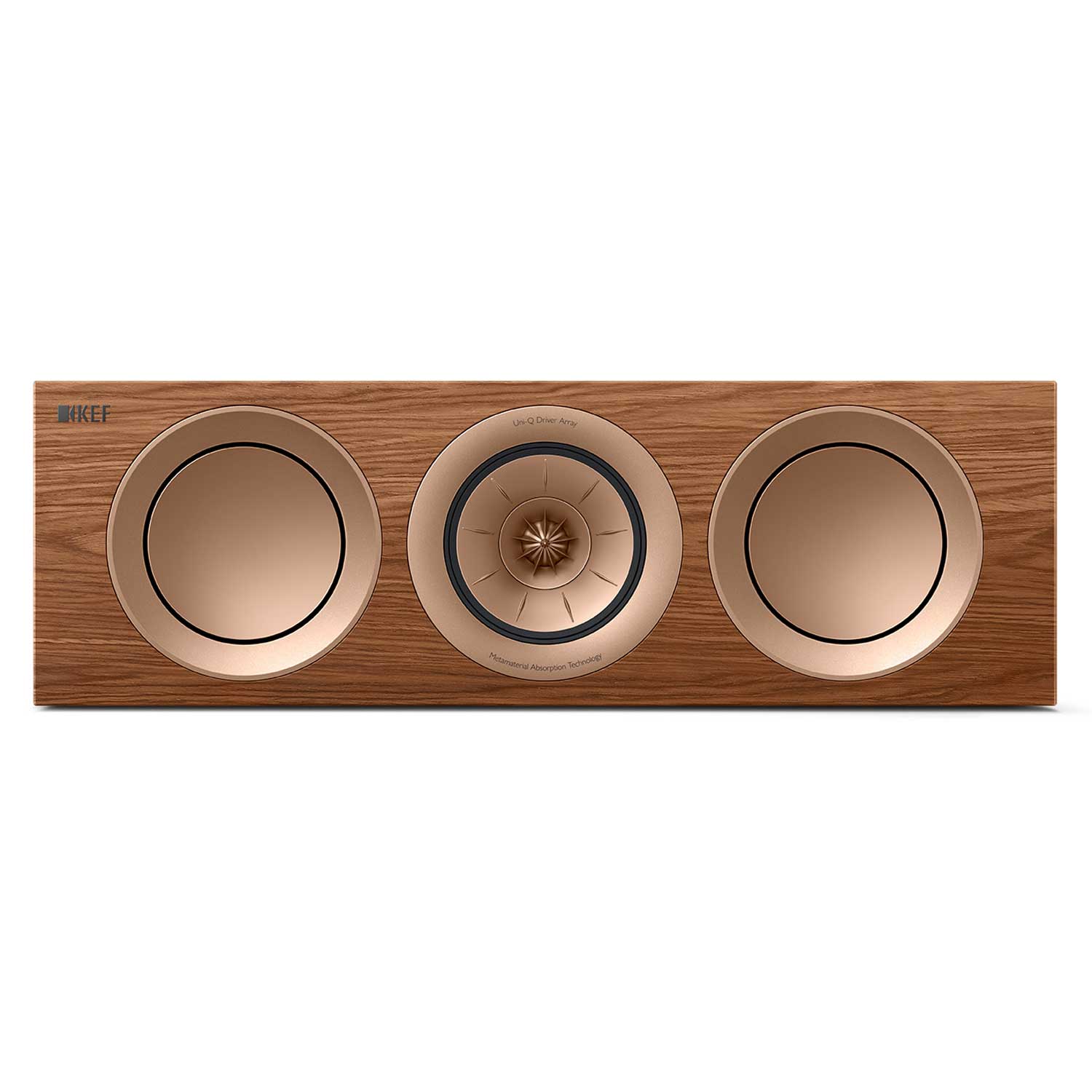 KEF R2 Meta Walnut Front