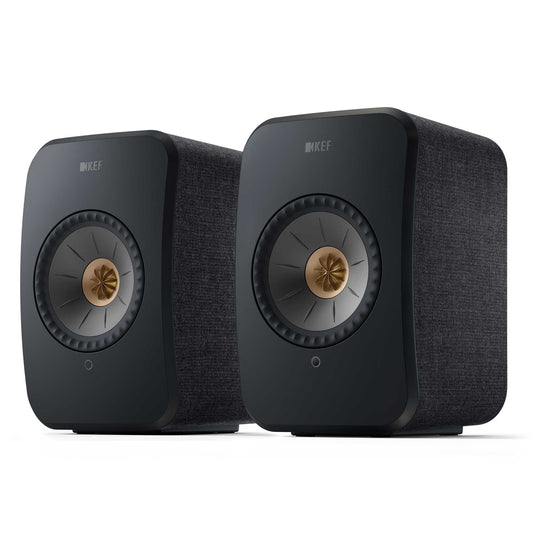 KEF LSX II Wireless Speakers Carbon Black