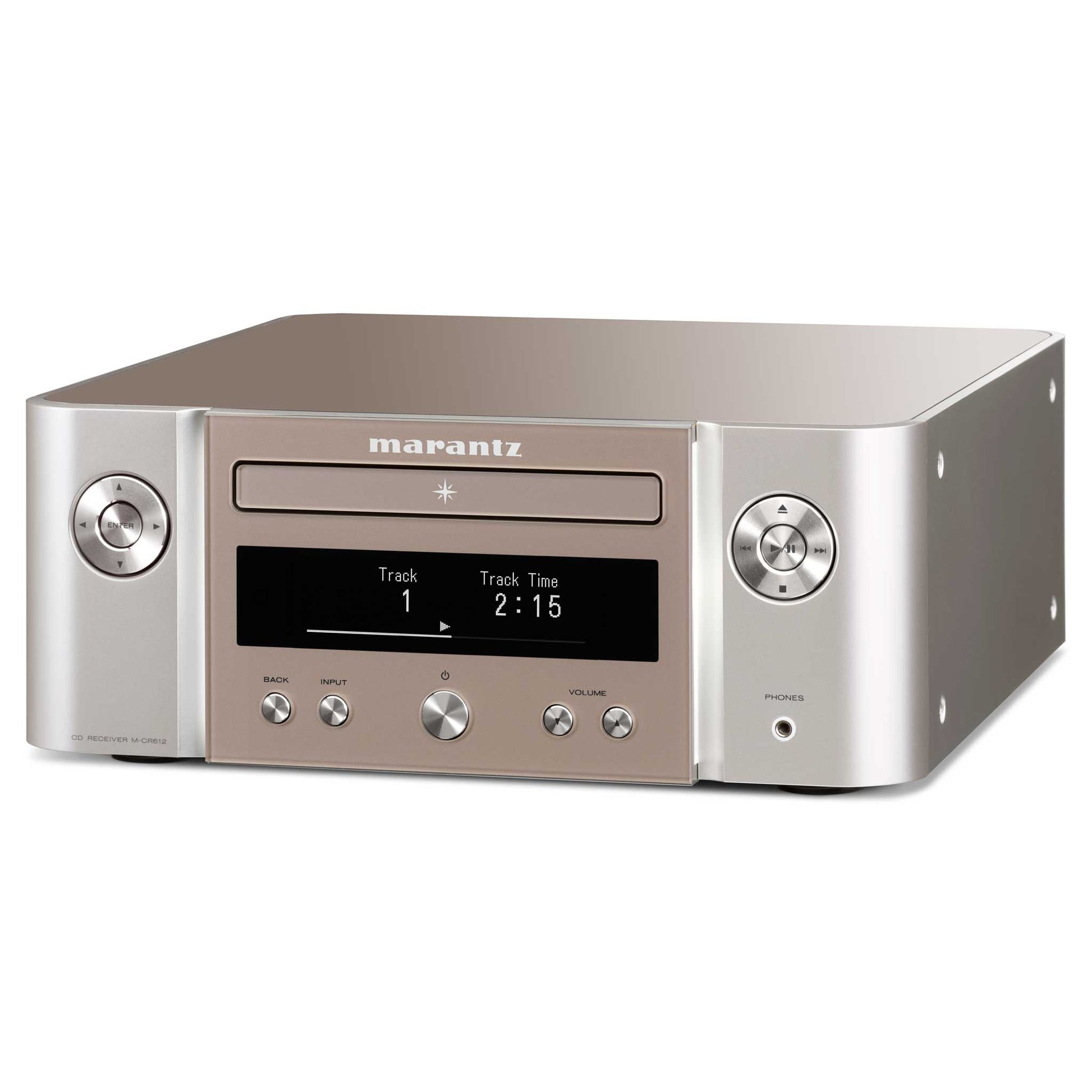 Marantz Melody X MCR612 Silver Angle