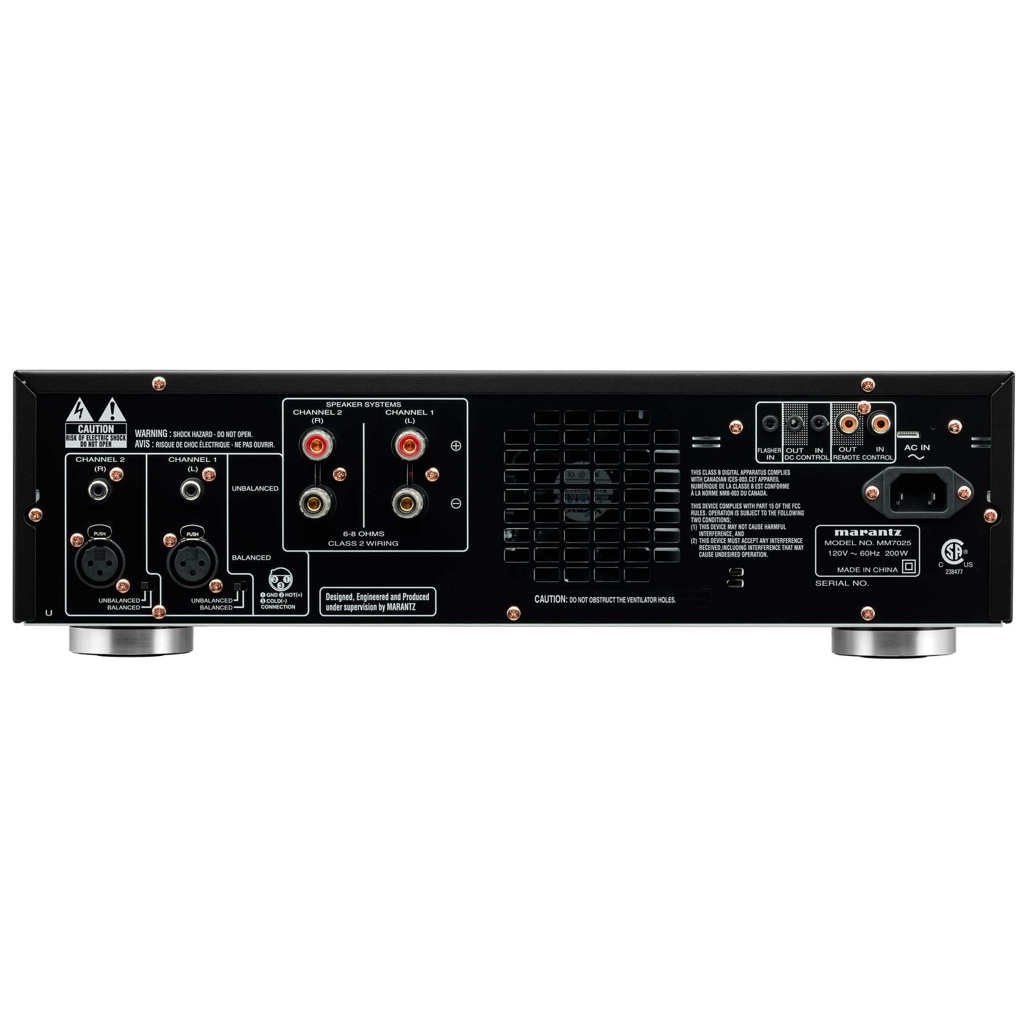 Marantz MM7025 Stereo Power Amplifier