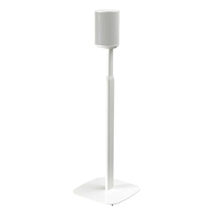 Mountson Adjustable Floor Stands For Sonos Era 100 White Angle