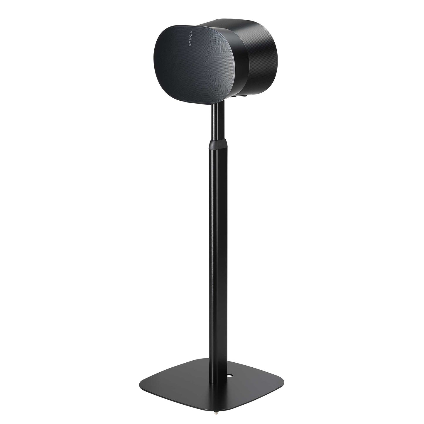 Mountson Adjustable Floor Stands For Sonos Era 300 Black Angle