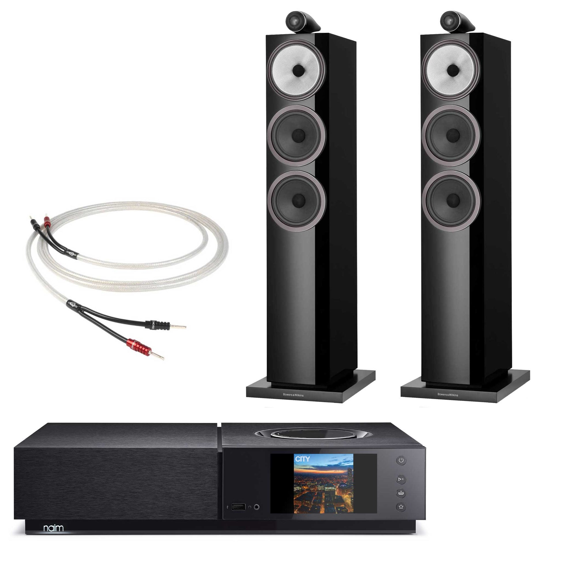 Naim Uniti Nova With Bowers & Wilkins 703 S3 Black