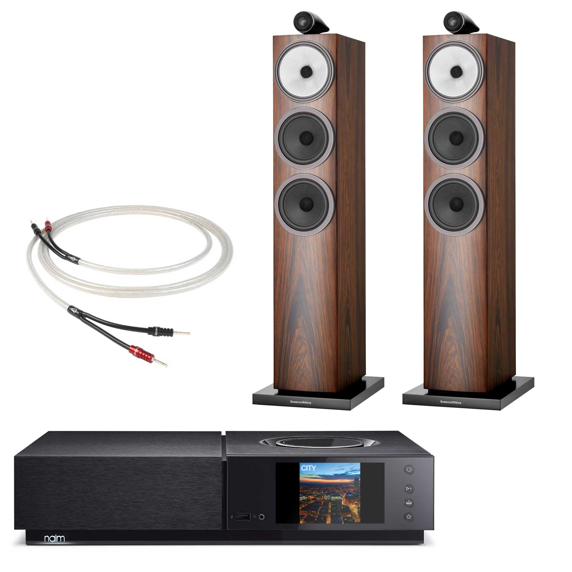 Naim Uniti Nova With Bowers & Wilkins 703 S3 Mocha