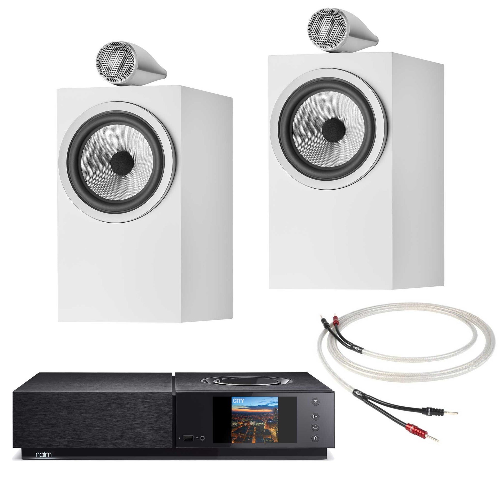 Naim Uniti Nova With Bowers & Wilkins 705 S3 Satin White