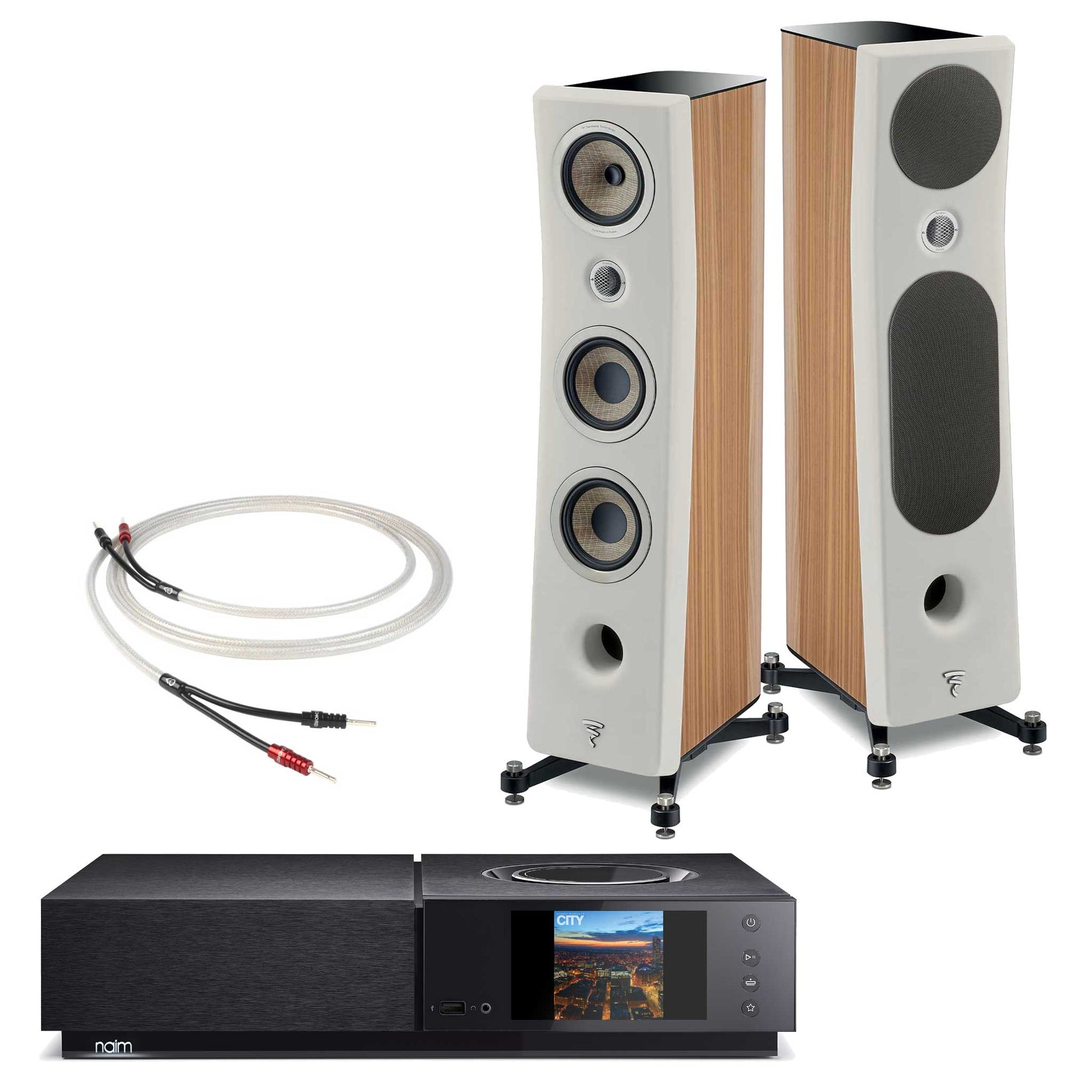 Naim Uniti Nova with Focal Kanta No2 Walnut - Ivory