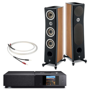 Naim Uniti Nova with Focal Kanta No2 Walnut - Black