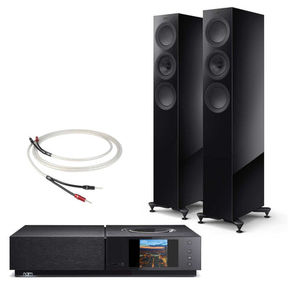 Naim Uniti Nova With KEF R5 Meta Black Gloss