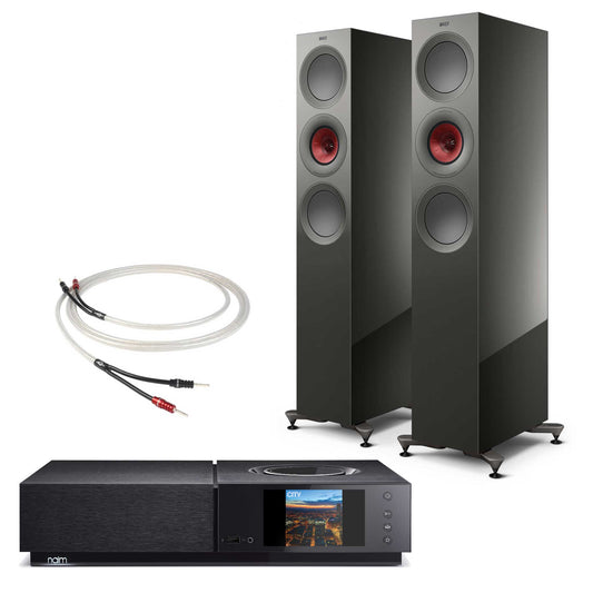 Naim Uniti Nova With KEF R7 Meta Titanium Gloss