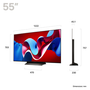 LG OLED55C46LA dimensions