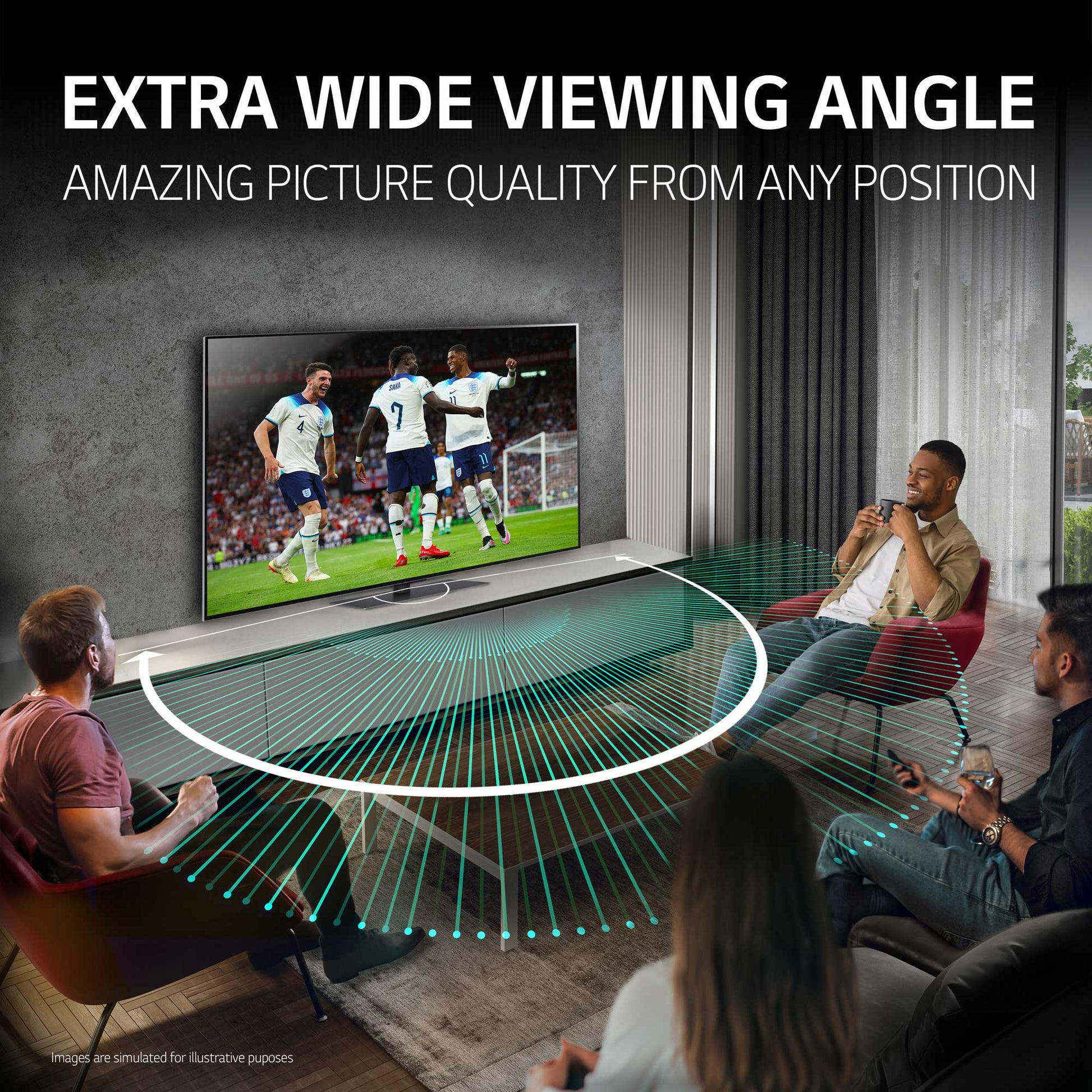 LG OLED55G46LS Wide Viewing Angle