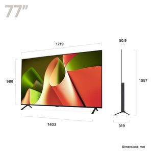 LG OLED77B46LA Dimensions