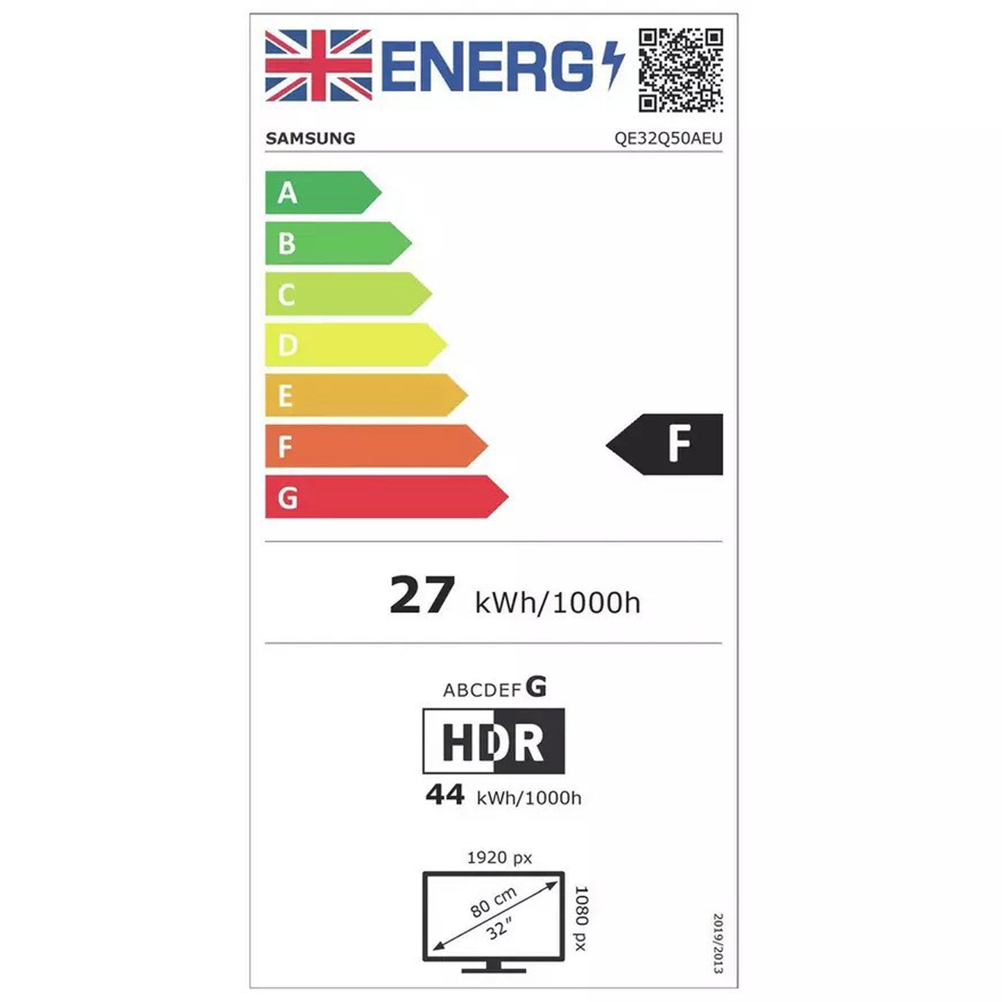 Samsung QE32Q50A Energy