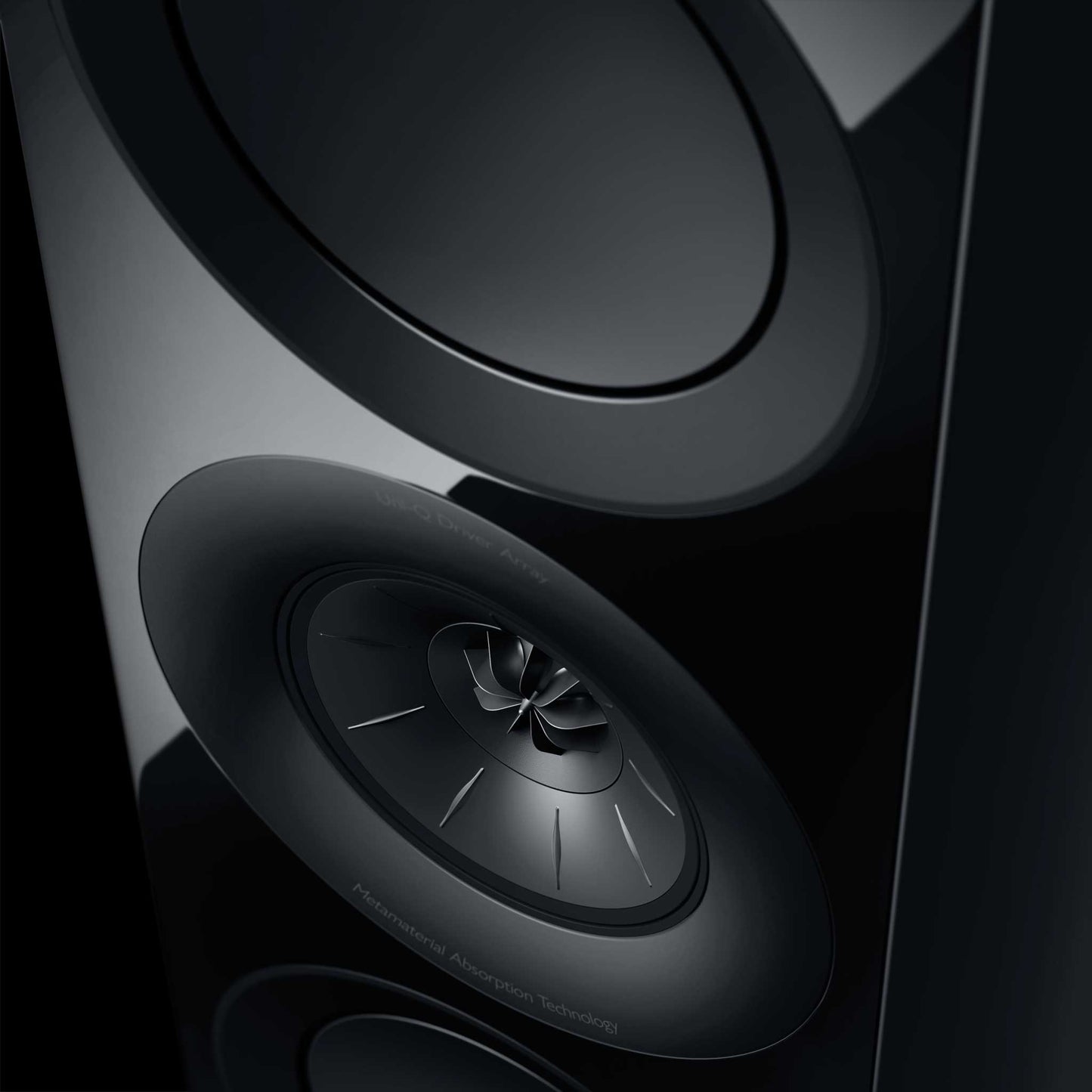 KEF R11 Meta Black Gloss Detail