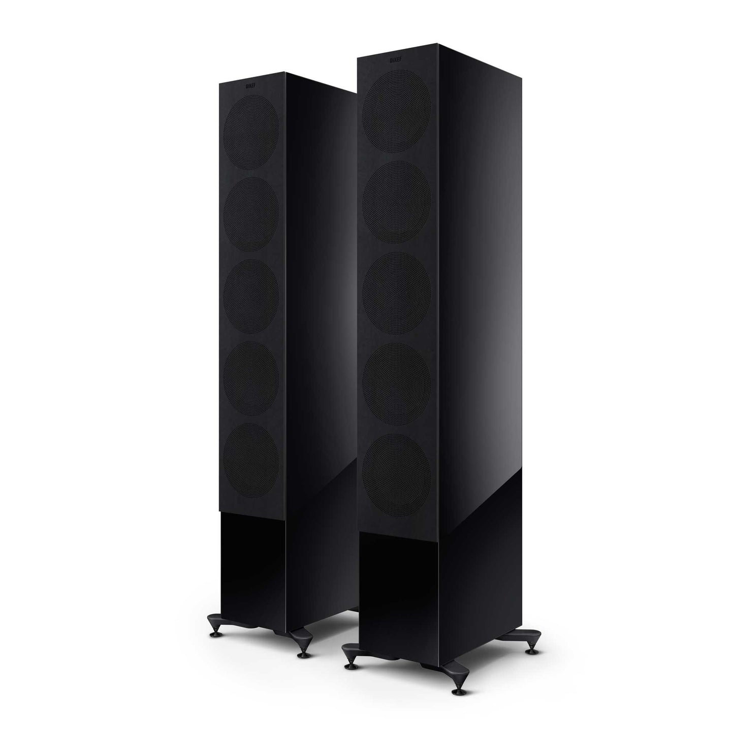 KEF R11 Meta Black Gloss Grilles On