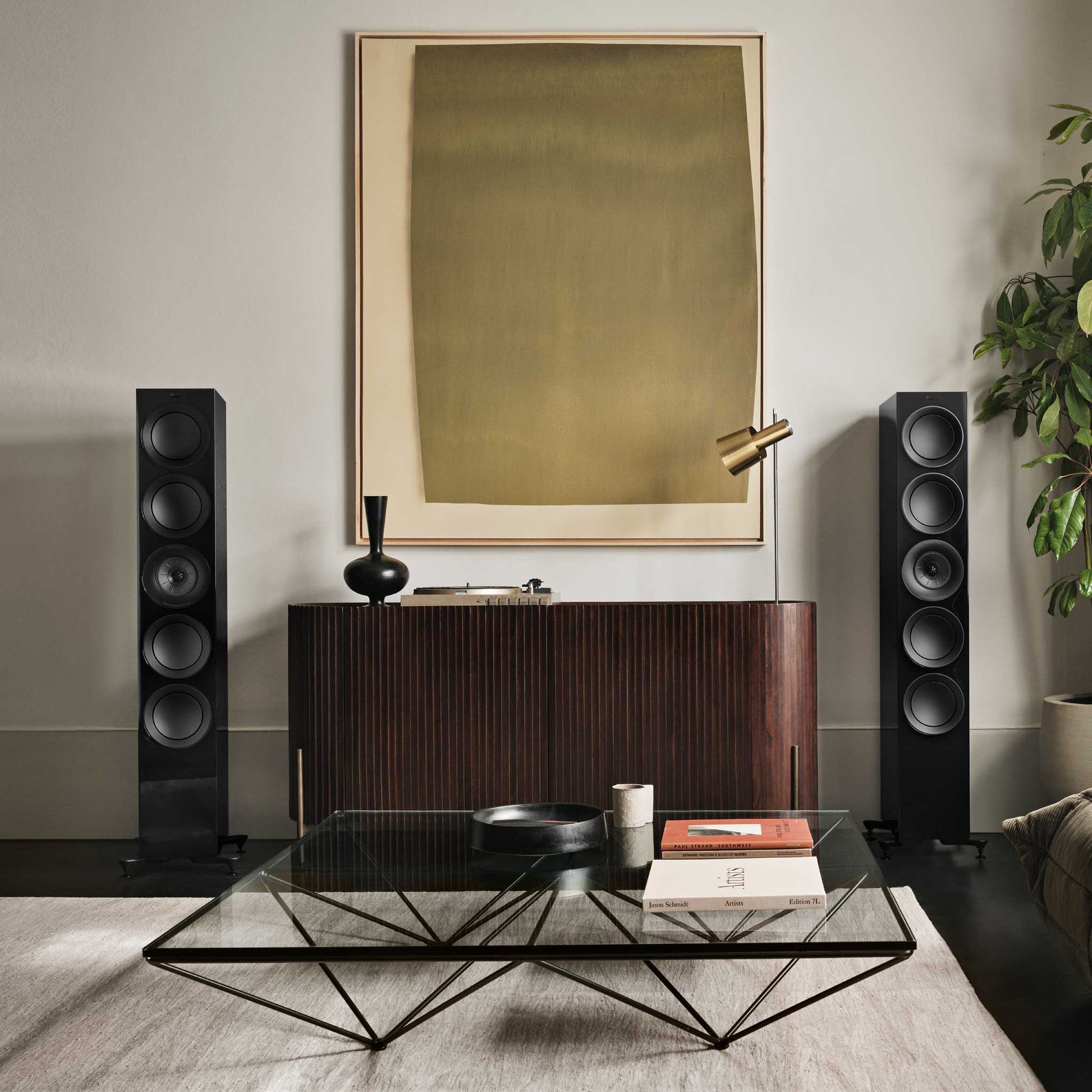 KEF R11 Meta Black Gloss Room Setting