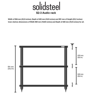 Solidsteel S2-3 Hi-Fi Rack