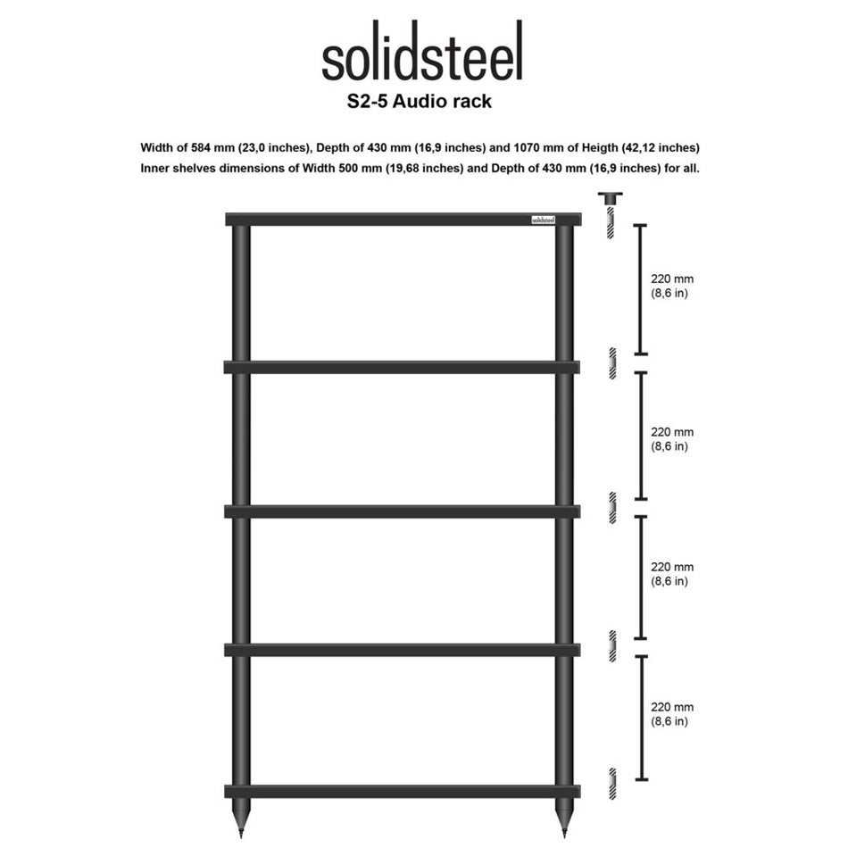 Solidsteel S2-5 Hi-Fi Rack