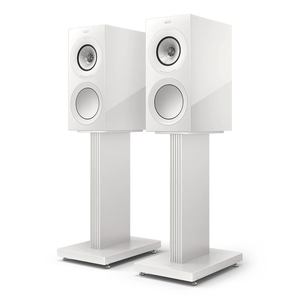 KEF S3 Floor Stands Mineral White With R3 Meta