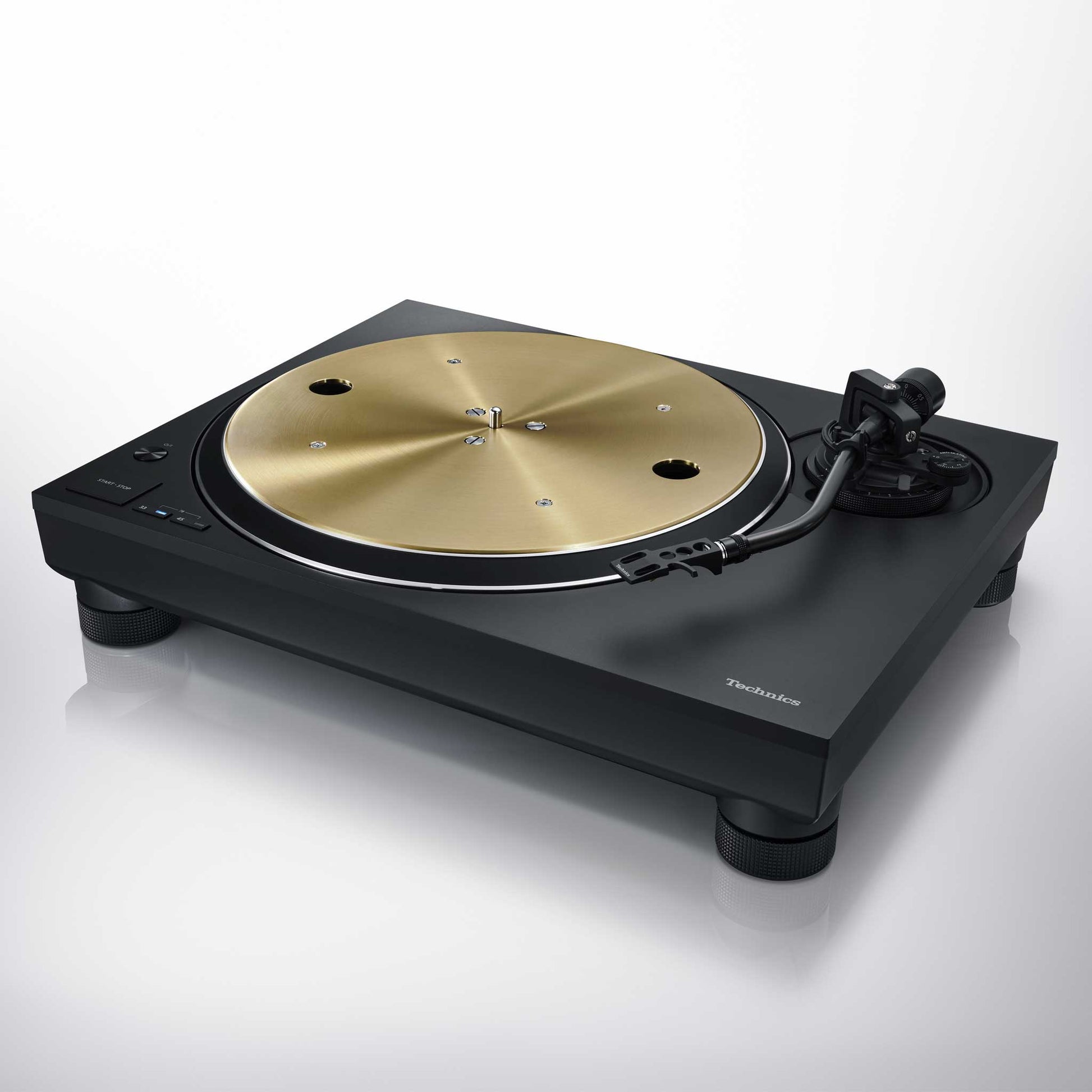 Technics SL-1300G Black Angled View