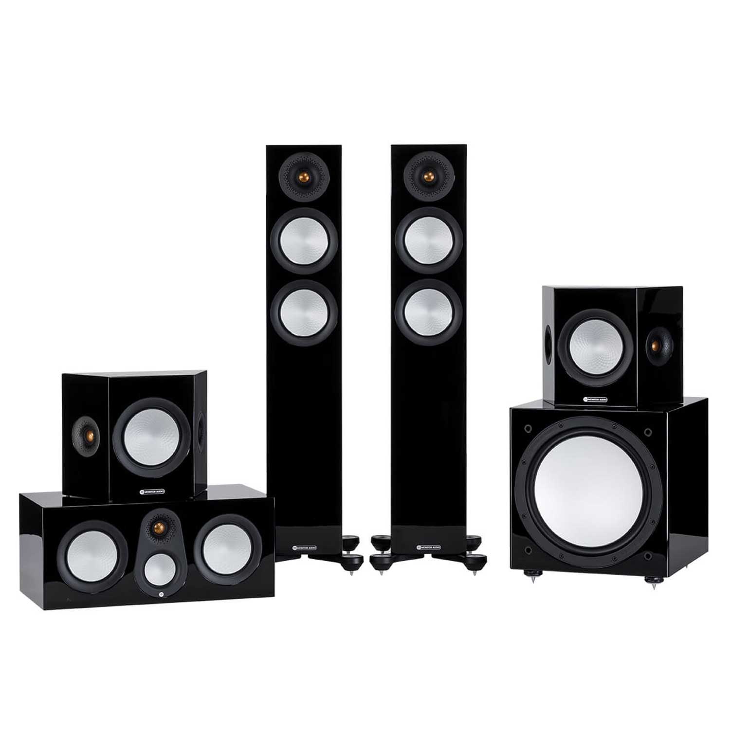 Monitor Audio Silver 200 7G Cinema 5.1 Set Black Gloss