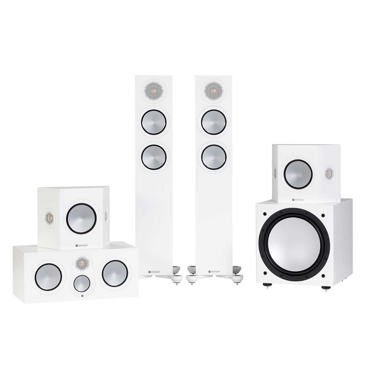 Monitor Audio Silver 200 7G Cinema 5.1 Set Satin White