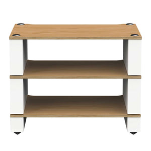 Blok Stax 2G 3-shelf Collection Natural Ash with Satin White Front View