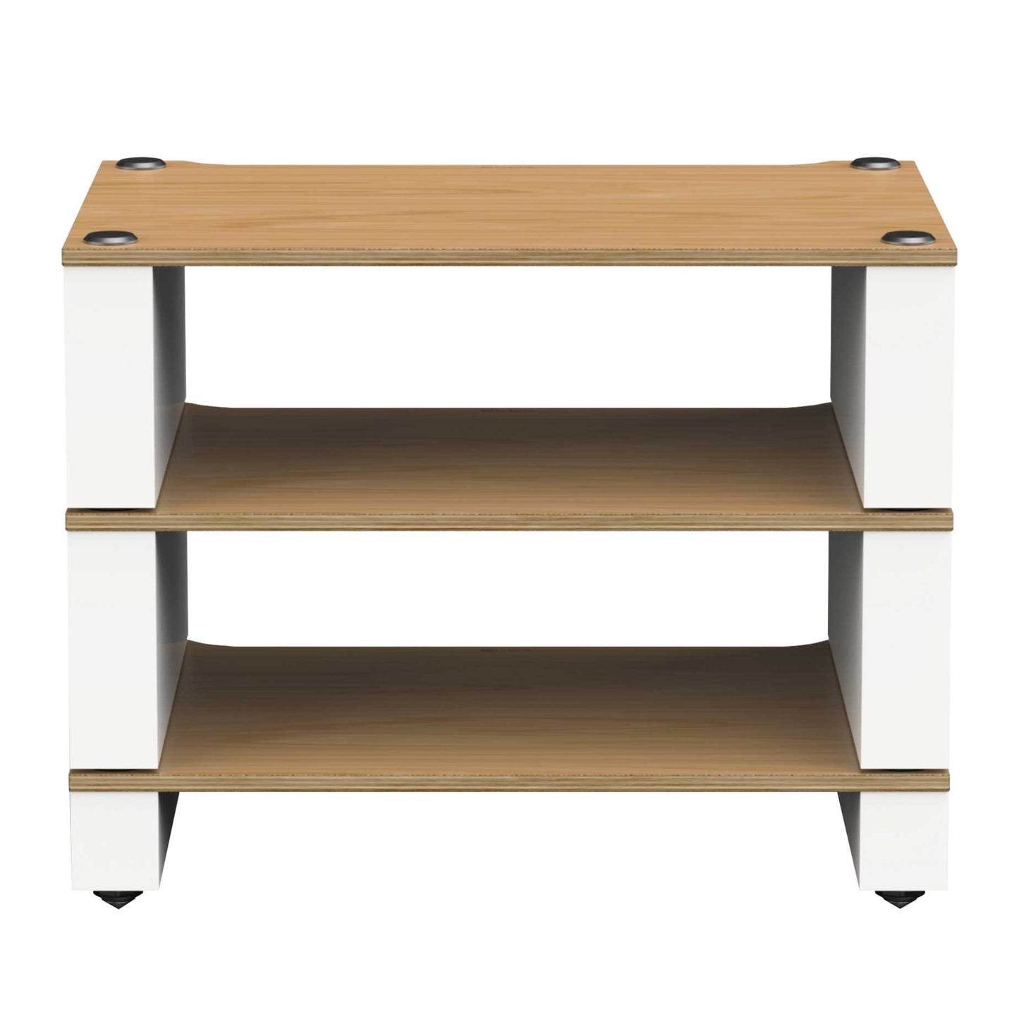 Blok Stax 2G 3-shelf Collection Natural Ash with Satin White Front View