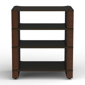 Blok Stax 2G 4-Shelf Collection Black Ash with Natural Walnut Front