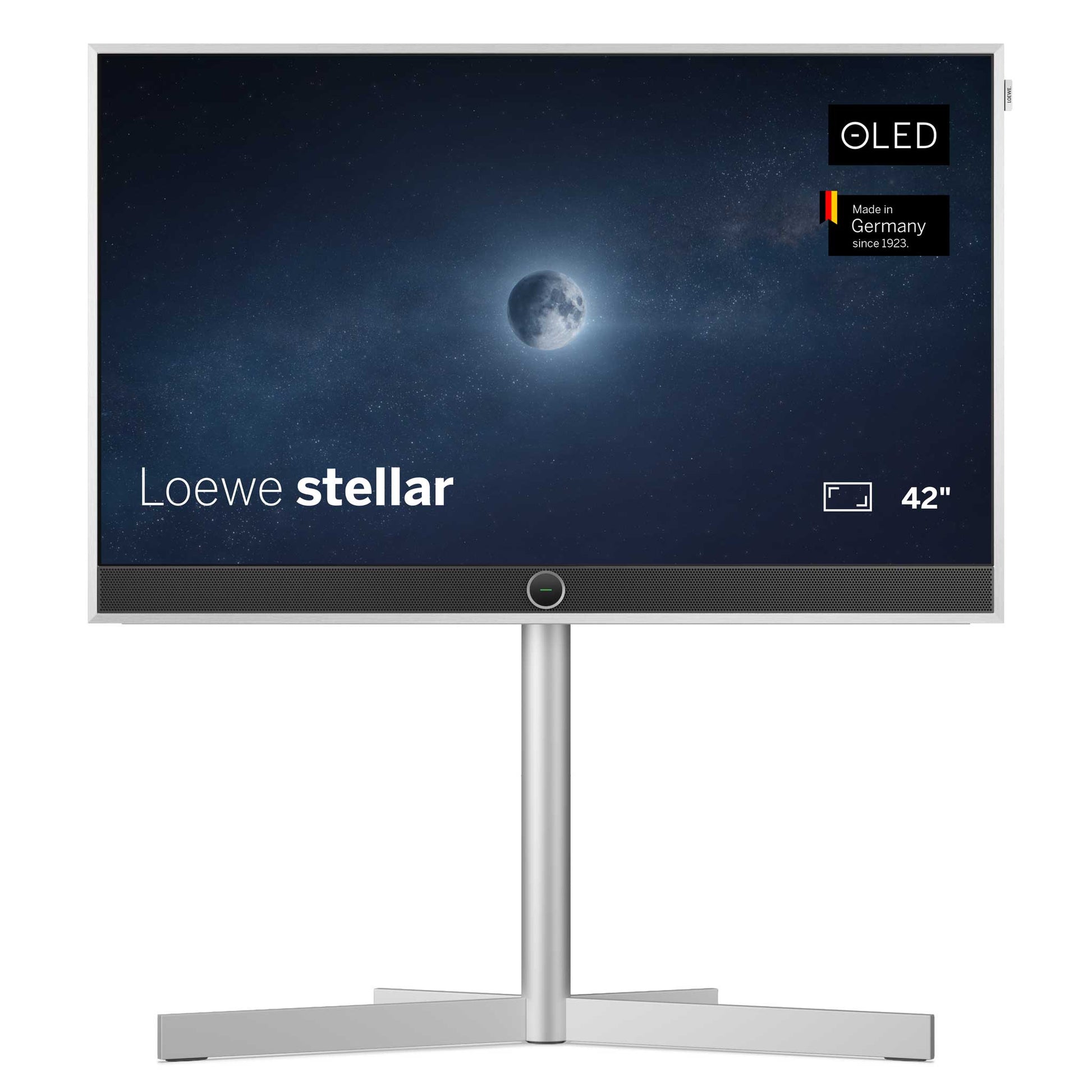 Loewe Stellar 42 DR+ with optional motorised floorstand