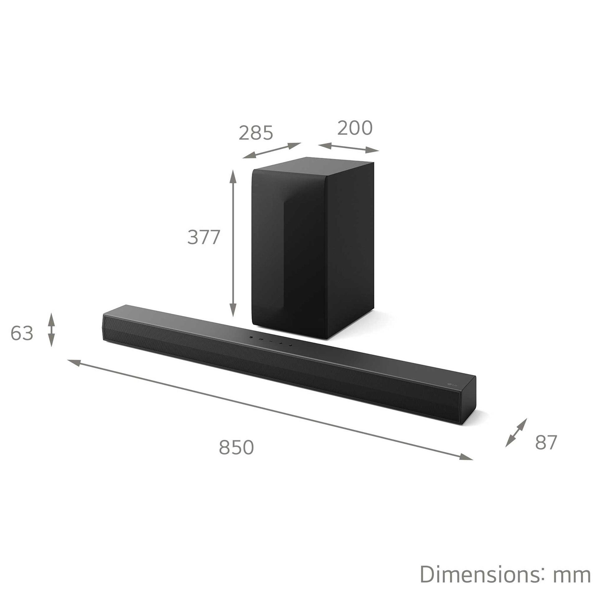 LG US60T Dimensions