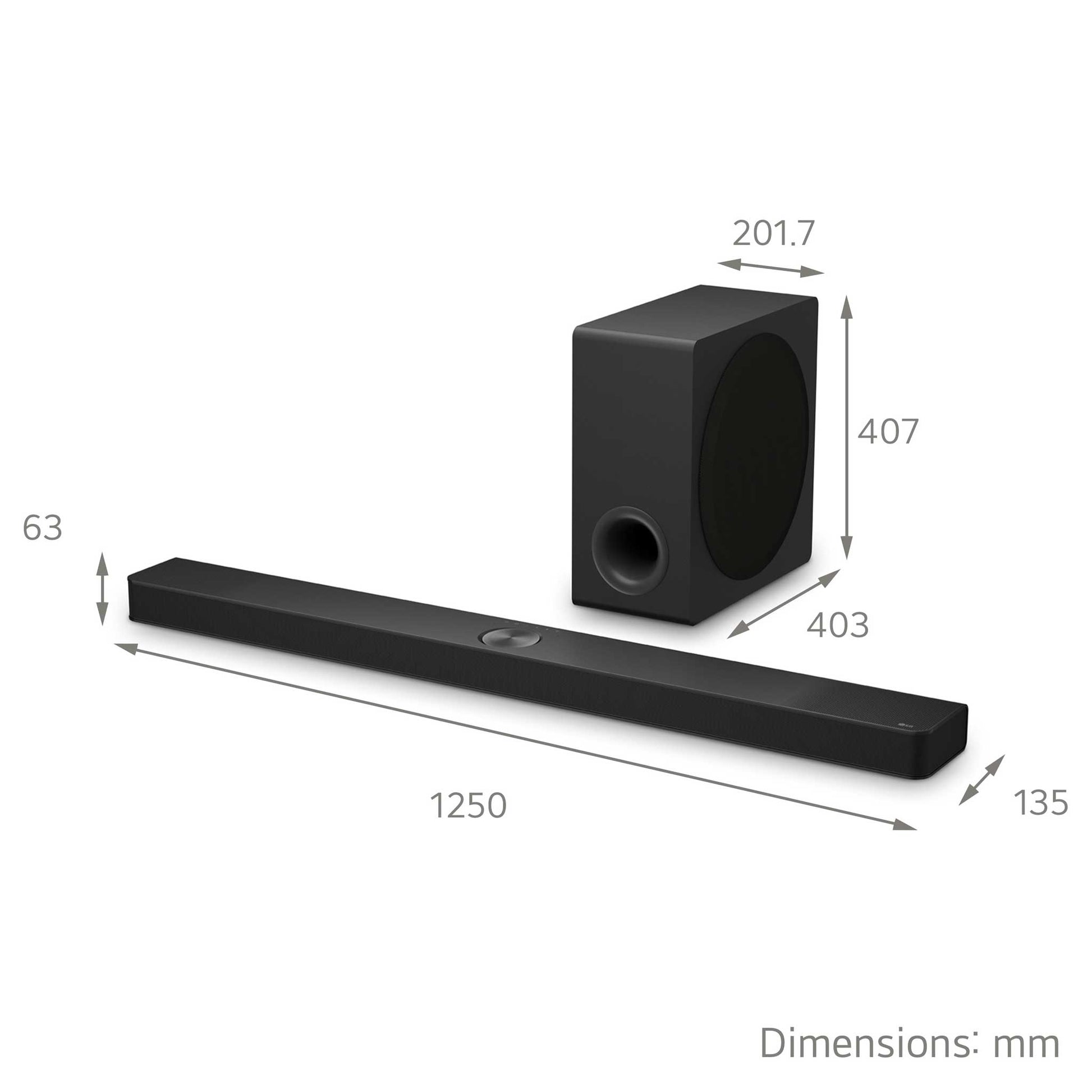 LG US90TY Dimensions