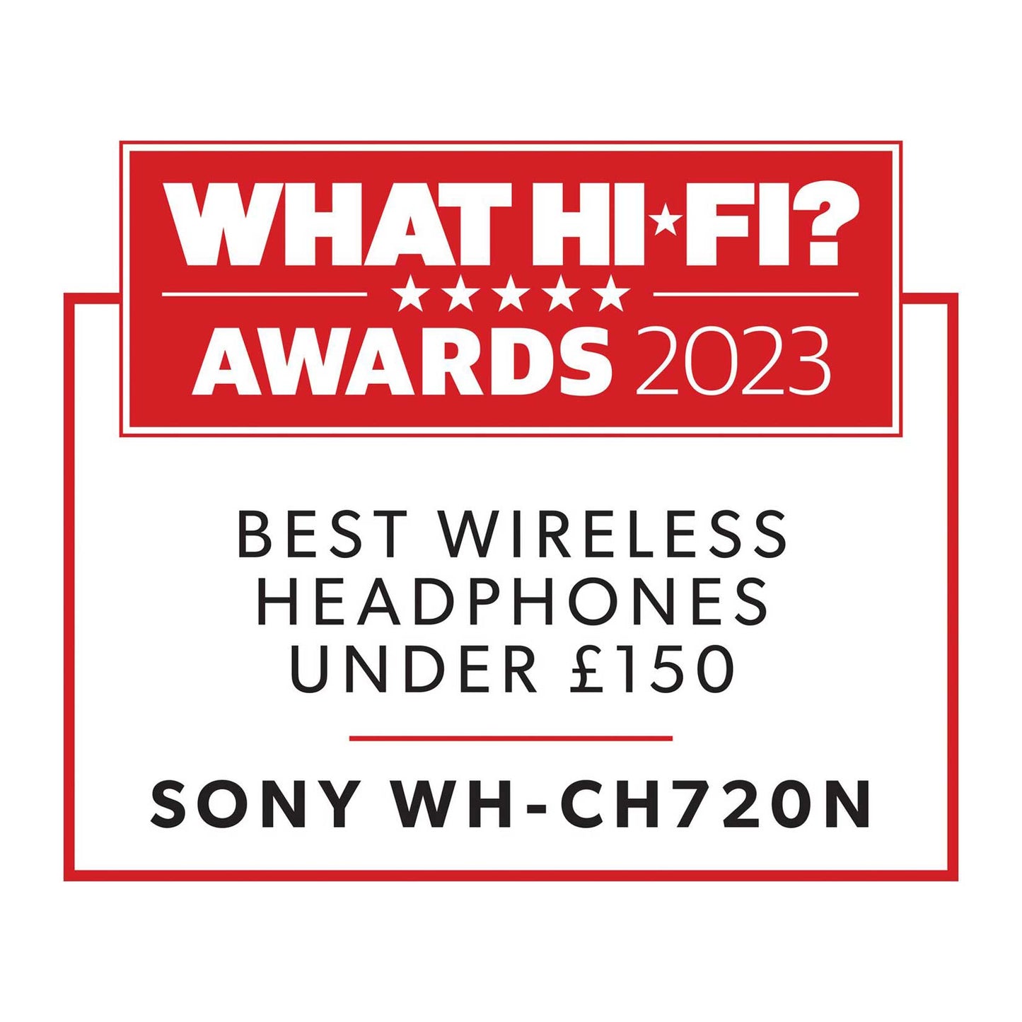 Sony WH-CH720N Black Award Winner