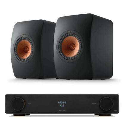 Arcam A25 with KEF LS50 Meta Carbon Black