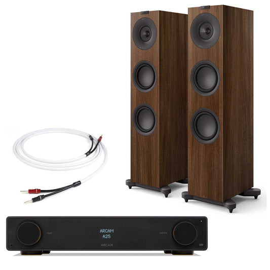 Arcam A25 with KEF Q7 Meta Walnut