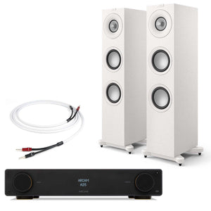 Arcam A25 with KEF Q7 Meta Satin White