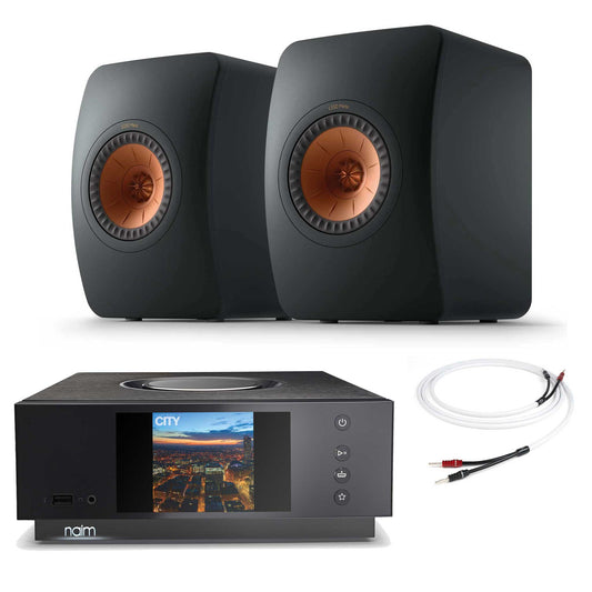 Naim Uniti Atom With KEF LS50 Meta Carbon Black