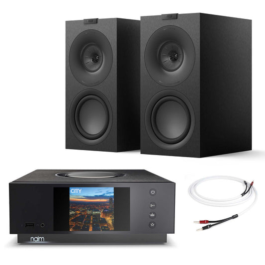 Naim Uniti Atom with KEF Q Concerto Meta Satin Black